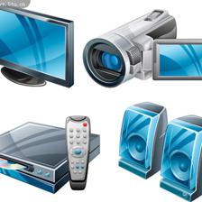 高質(zhì)感數(shù)碼產(chǎn)品與家居用品矢量素材 現(xiàn)代生活的設(shè)計(jì)利器